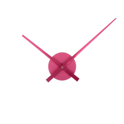 Afbeelding van Karlsson Wandklok Little Big Time Mini Metallic dark pink Ø41cm