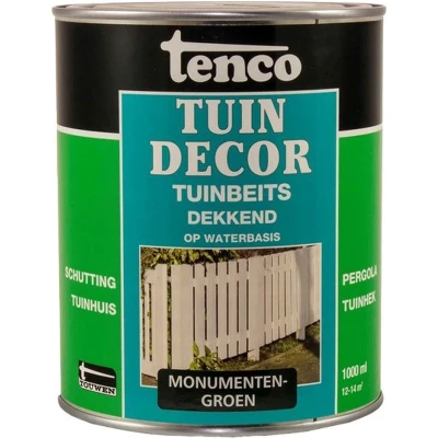 Afbeelding van Tenco Tuindecor Dekkend 1 ltr monumentengroen Buiten onderhoud