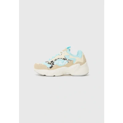 Afbeelding van Fila Collene Logo Kids Sneakers Meisjes, Wit en Antiek Blauw, 31 EU