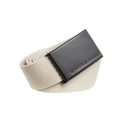 Afbeelding van Urban Classics Single Riem, Heren, Maat: One Size, Sand/black