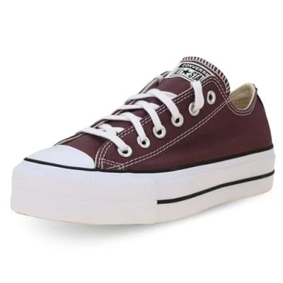 Afbeelding van Converse Chuck Taylor ALL STAR LIFT Platform Sneakers laag, Dames, Maat: 37, Trail mixed/natural ivory/black Textiel