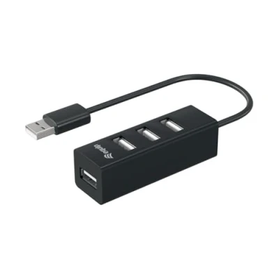 Afbeelding van Equip 128955 USB 2.0 hub 4 poorten Zwart