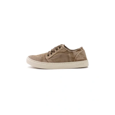 Afbeelding van Natural World OLD Narciso Sneakers laag, Heren, Maat: 42, Beige Katoen