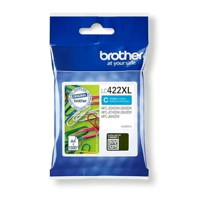 Afbeelding van Brother LC 422XLC Inktcartridge Cyaan Hoge capaciteit