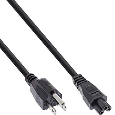 Afbeelding van InLine 16656U 2m Noir electriciteitssnoer Elektrische kabels (mannelijk/Vrouwelijk, Zwart, 2 m)