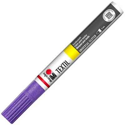 Afbeelding van Textil painter punt 3 mm Lilas glitter