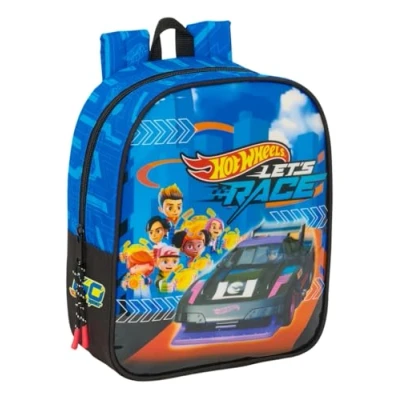 Afbeelding van Schoolrugzak Hot Wheels Let&#039;s race Blauw Zwart 22 x 27 10 cm