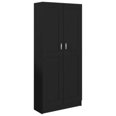Image de vidaXL Bibliothèque Noir 82,5x30,5x185,5 cm Bois d&#039;ingénierie802733