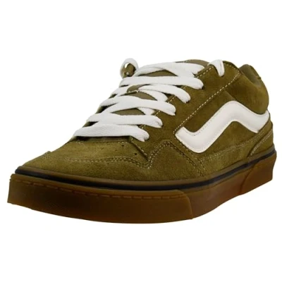 Afbeelding van Vans Heren Sneaker Caldrone Suede Gum Olive KAKI 40