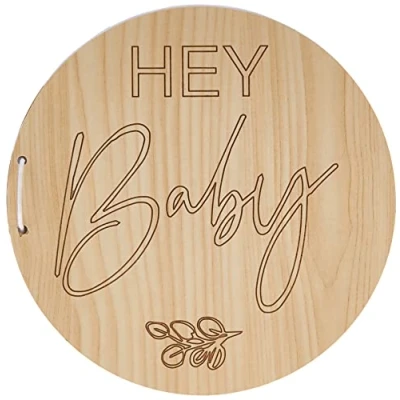 Afbeelding van Ginger Ray Houten gastenboek voor babyshower
