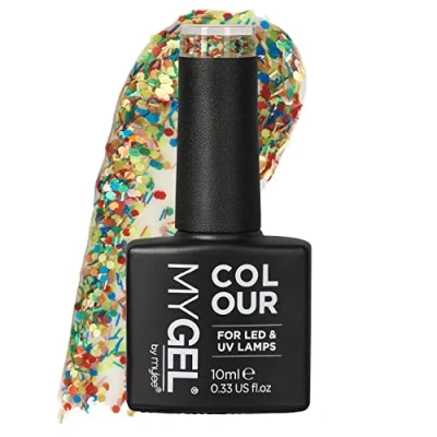 Afbeelding van Mylee Gel Nagellak 10ml [Street Party] UV/LED Gellak Nail Art Manicure Pedicure, Professioneel &amp; Thuisgebruik [Confetti Range] Langdurig en gemakkelijk aan te brengen