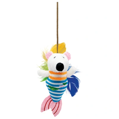 Afbeelding van Petlando Piratten Dolly Kattenspeelgoed 12x4x5 cm Wit