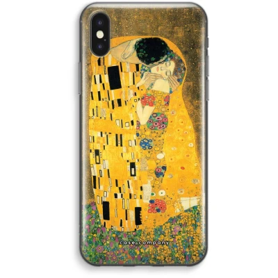 Afbeelding van Case Company® hoesje geschikt voor iPhone XS Max Der Kuss Soft Cover Telefoonhoesje Bescherming aan alle Kanten en Schermrand
