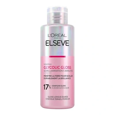 Image de L’Oréal Paris Soin Lamination 5 minutes Masque Capillaire pour Cheveux Ternes En Manque de Brillance Acide Glycolique Protocole Elseve Glycolic Gloss 200 ml