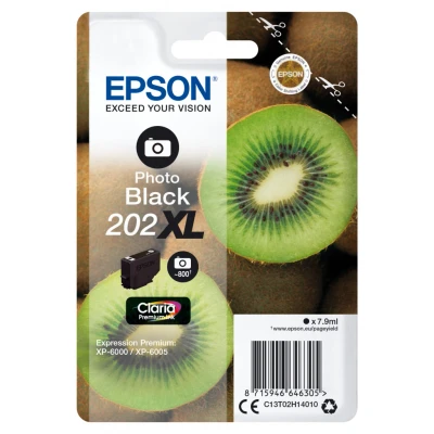 Afbeelding van Epson 202XL (C13T02H14010) Inktcartridge Foto zwart Hoge capaciteit