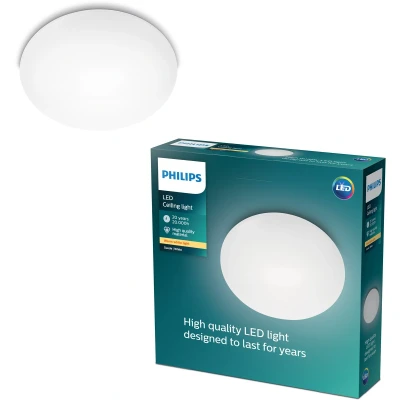 Afbeelding van Philips Suede plafonnière warmwit licht 28cm
