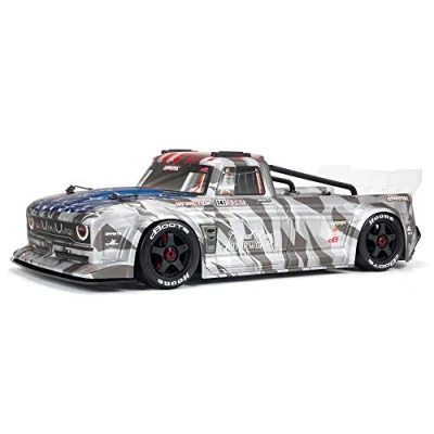 Afbeelding van ARRMA 1/7 INTROCTION 6S BLX V2 All Road RC RTR vrachtwagen (zender en ontvanger inbegrepen, batterijen oplader vereist), zilver, ARA7615V2T2