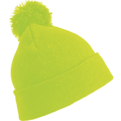 Afbeelding van Result Pomponmuts Beanie RC028J Fluorescent Yellow