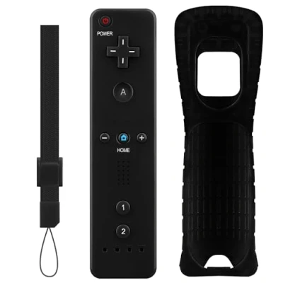 Afbeelding van OSTENT Capteur de Mouvement Bluetooth Télécommande sans Fil pour Nintendo Wii Console, Couleur Noir