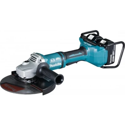 Afbeelding van Makita DGA900PT2 36V (2x 18V) Li Ion accu Haakse slijper set 5.0Ah accu) in koffer 230mm koolborstelloos