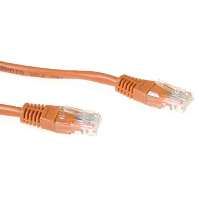 Afbeelding van ACT Bruine 7 meter u/utp Cat5e patchkabel met RJ45 connectoren. bruin 7,00m (U/UTP, CAT5e, 7 m), Netwerkkabel
