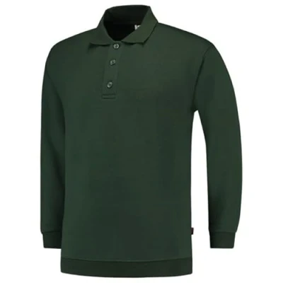 Afbeelding van Tricorp Polosweater Boord Flessengroen Maat 4XL