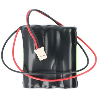 Afbeelding van Noodverlichting batterij NiMH 3.6V 1500mAh F1x3 Mignon AA met 110mm kabel en stekker, vervangt Beghelli 415097001