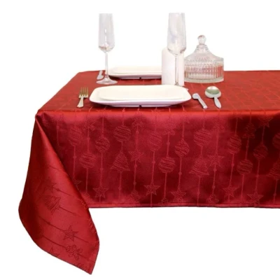 Afbeelding van Unique Living Tafelkleed Raula Red 145x250cm