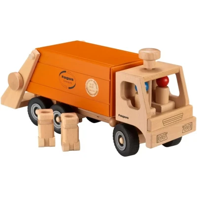 Afbeelding van Fagus bestuurbare vuilniswagen oranje limited edition