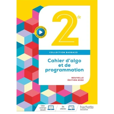 Image de Barbazo Cahier d&#039;algo 2nde