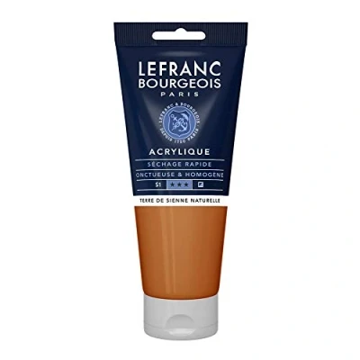 Image de Lefranc Bourgeois peinture acrylique terre de Sienne naturelle semi opaque satin fine 200 ml