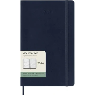 Afbeelding van Moleskine 12 Maanden Agenda 2026 Wekelijks Large Zachte Kaft Saffier Blauw