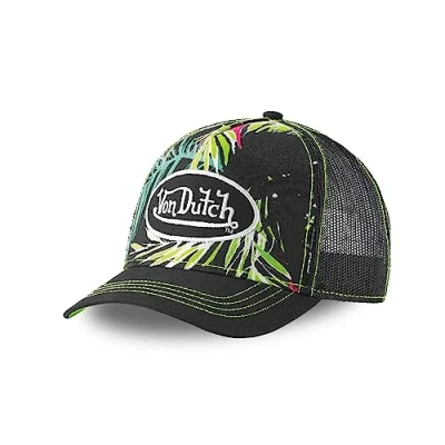 Afbeelding van Von Dutch Verstelbare pet voor dames en heren, originele comfortabele truckerpet, zwart.