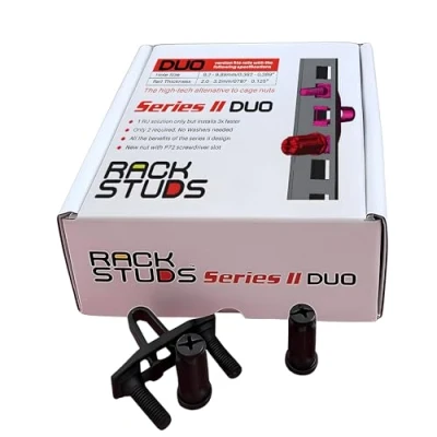 Afbeelding van Rackstuds DUO20 1RU Series II Rack Mount Solution Moeiteloze vervanging van traditionele kooischroeven en moeren server rackschroeven Ideaal voor het configureren serverhardware