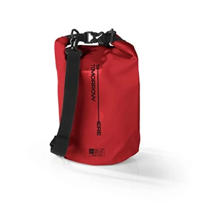 Afbeelding van Where Tomorrow PVC dry bag Style 02 5L rood