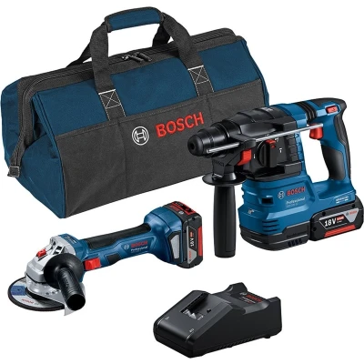 Afbeelding van Bosch Professional Accu Combiset 18V GWS 7 + GBH 22 2 X 4,0 AH GAL 40 (C) 0615A50037