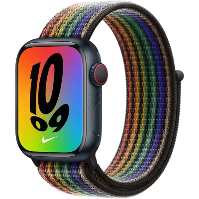 Afbeelding van Apple Armband Voor Watch 42 45 Mm Pride Edition Nike Sport Loop (mn6l3zm/a)