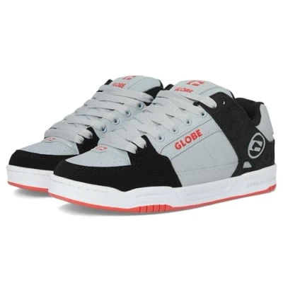 Afbeelding van Globe TILT Skateschoenen, Heren, Maat: 40.5, Steel/black Leer/ synthetisch