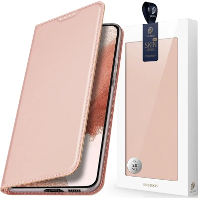 Afbeelding van Dux Ducis Skin Pro hoesje voor Samsung Galaxy S23+ met klepkaartportemonnee roze standaard