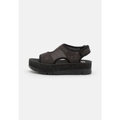 Afbeelding van Camper Oruga UP Sandalen met plateauzool, Dames, Maat: 41, Dark gray Textiel