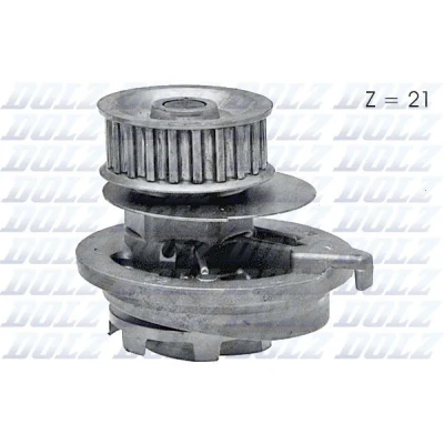 Afbeelding van DOLZ O117 Waterpomp 21 Met riemschijf OPEL: Kadett E CC, Omega A Saloon, Calibra