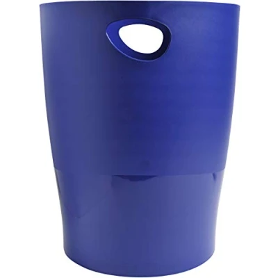 Afbeelding van Exacompta Ref. 453104D 1 prullenbak ECOBIN met handgrepen Volume 15 liter Geschikt voor kantoor en thuiskantoor Afmetingen 26,3 x 33,5 cm Ondoorzichtig Nachtblauw