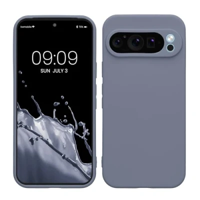Afbeelding van kwmobile telefoonhoesje geschikt voor Google Pixel 9 Pro Hoesje smartphone Precisie camera uitsnede In blauwgrijs