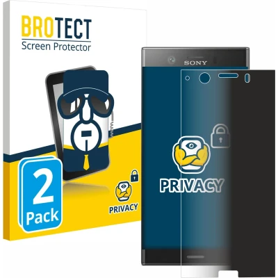 Afbeelding van BROTECT privacy screenprotector voor Sony Xperia XZ1 Compact Folie Beschermfolie Blauwlichtfilter (2 Stuks)