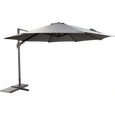 Afbeelding van Parasol Antraciet Aluminium &amp; Polyester 350x350x250 cm Barbados SenS Line