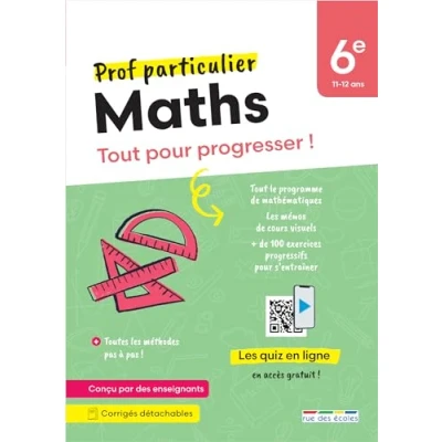 Afbeelding van PROF PARTICULIER MATHS 6E BREVET TOUT POUR PROGRESSER !