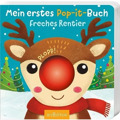 Afbeelding van Mein erstes Pop it Buch Freches Rentier