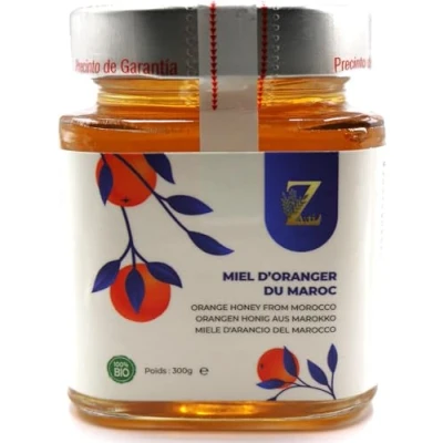 Afbeelding van Marokkaanse sinaasappelhoning 300 g, een zeldzame en unieke honing 100% natuurlijk, geoogst in de regio Souss Massa Draa