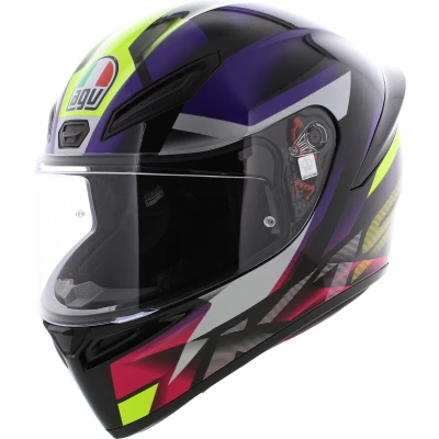 Afbeelding van AGV K1 S Motorhelm Fastlap zwart paars roze Maat M