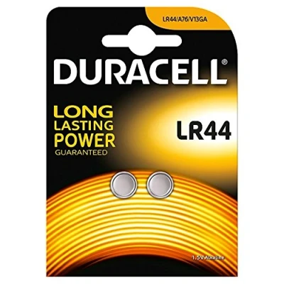 Afbeelding van Duracell LR44 alkaline batterijen, 1,5 V, 2 stuks